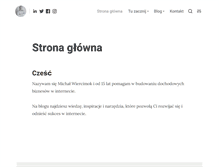 Tablet Screenshot of internetmaker.pl